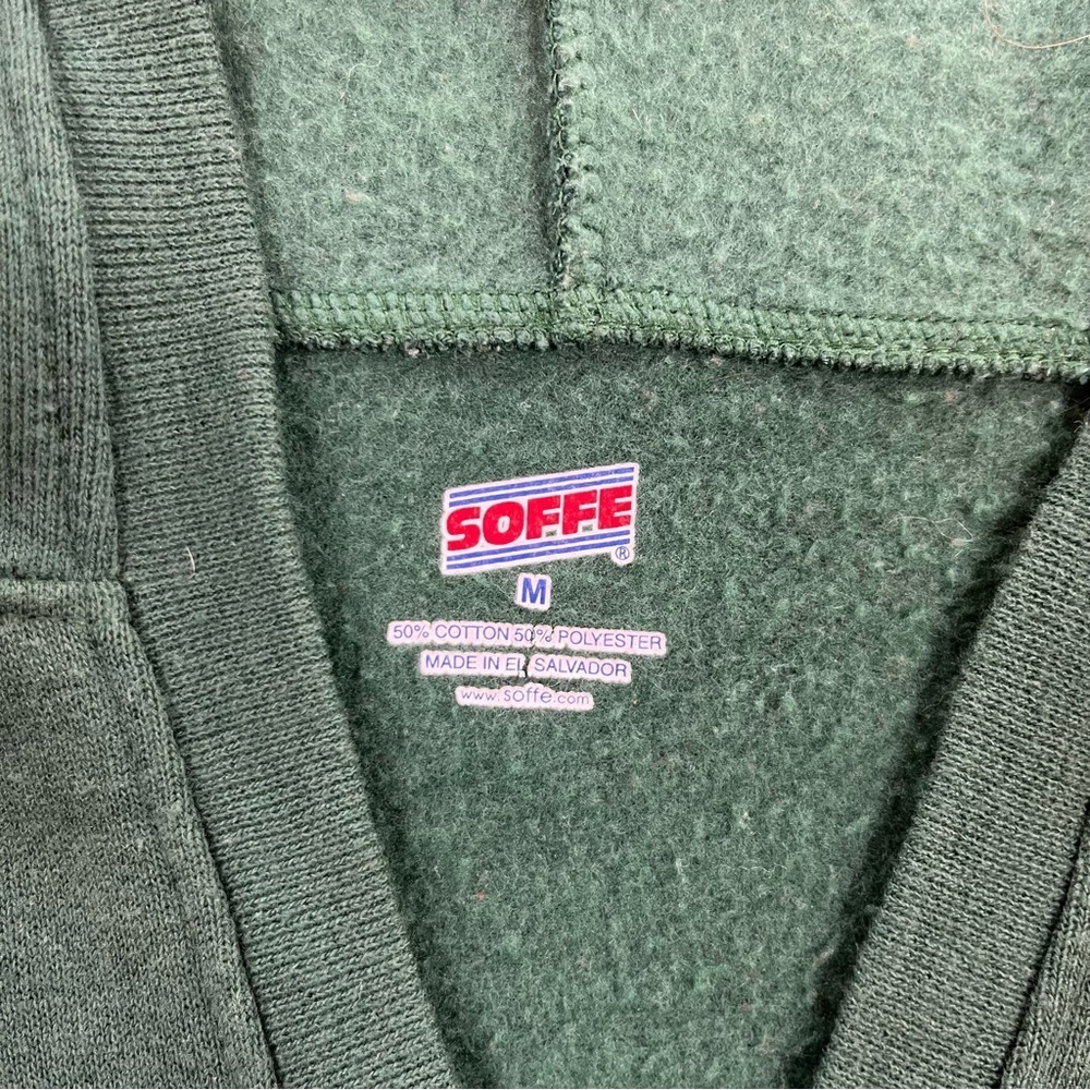 Notre Dame Soffe Green Hoodie Sweatshirt Size Medium - Picture 4 of 7